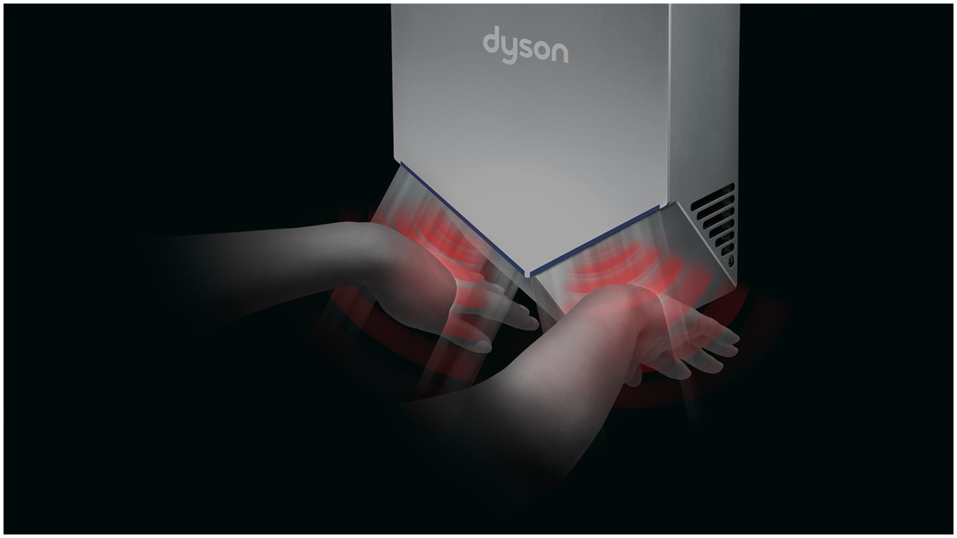 Sensor technology on Dyson Airblade V hand dryer