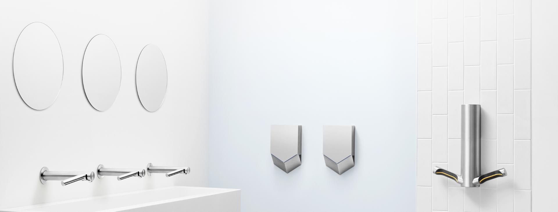 Dyson Airblade™ hand dryers product range: Airblade 9kJ, Airblade V and Airblade Wash+Dry