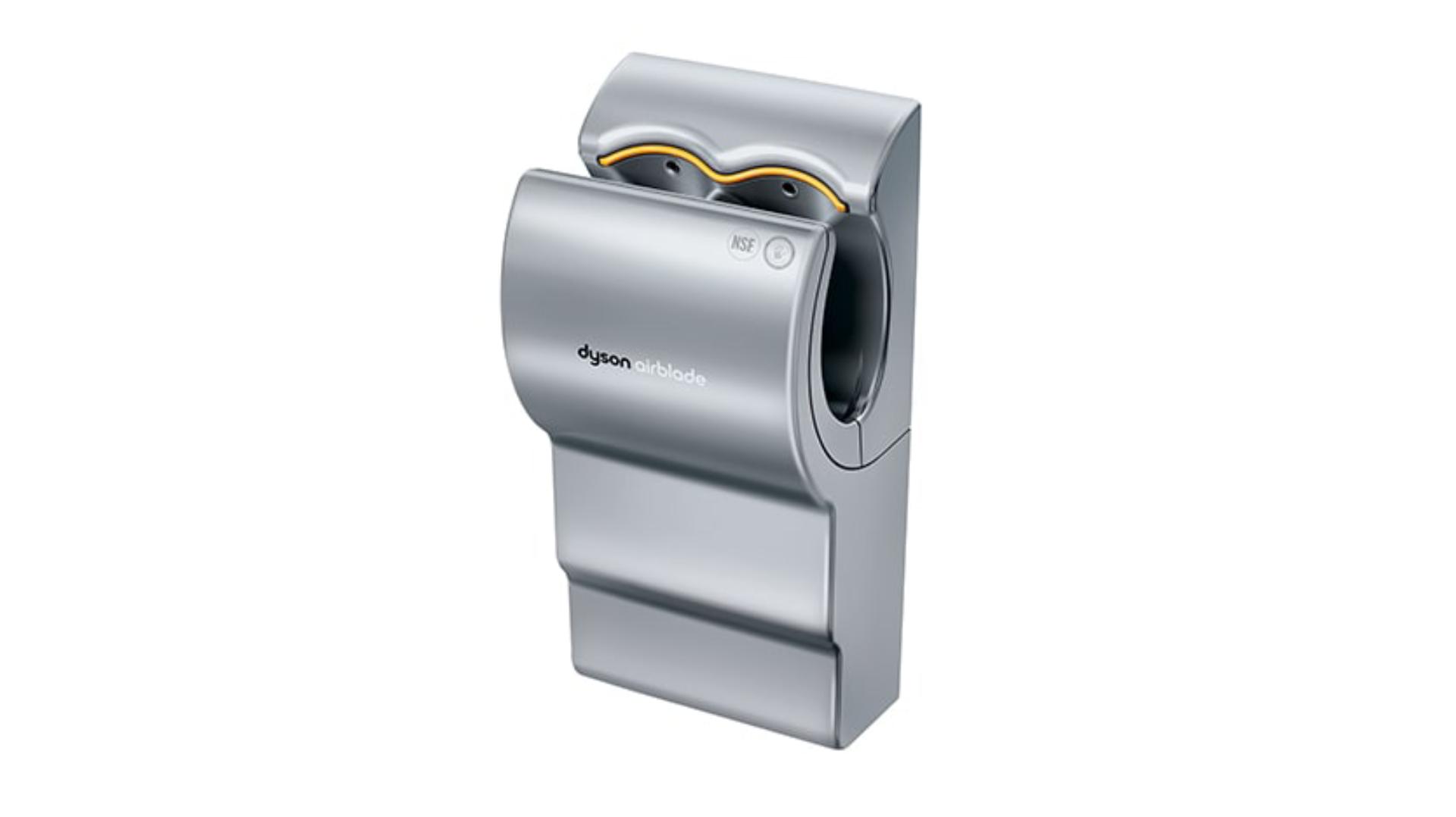 Front view of the AB01 hand dryer