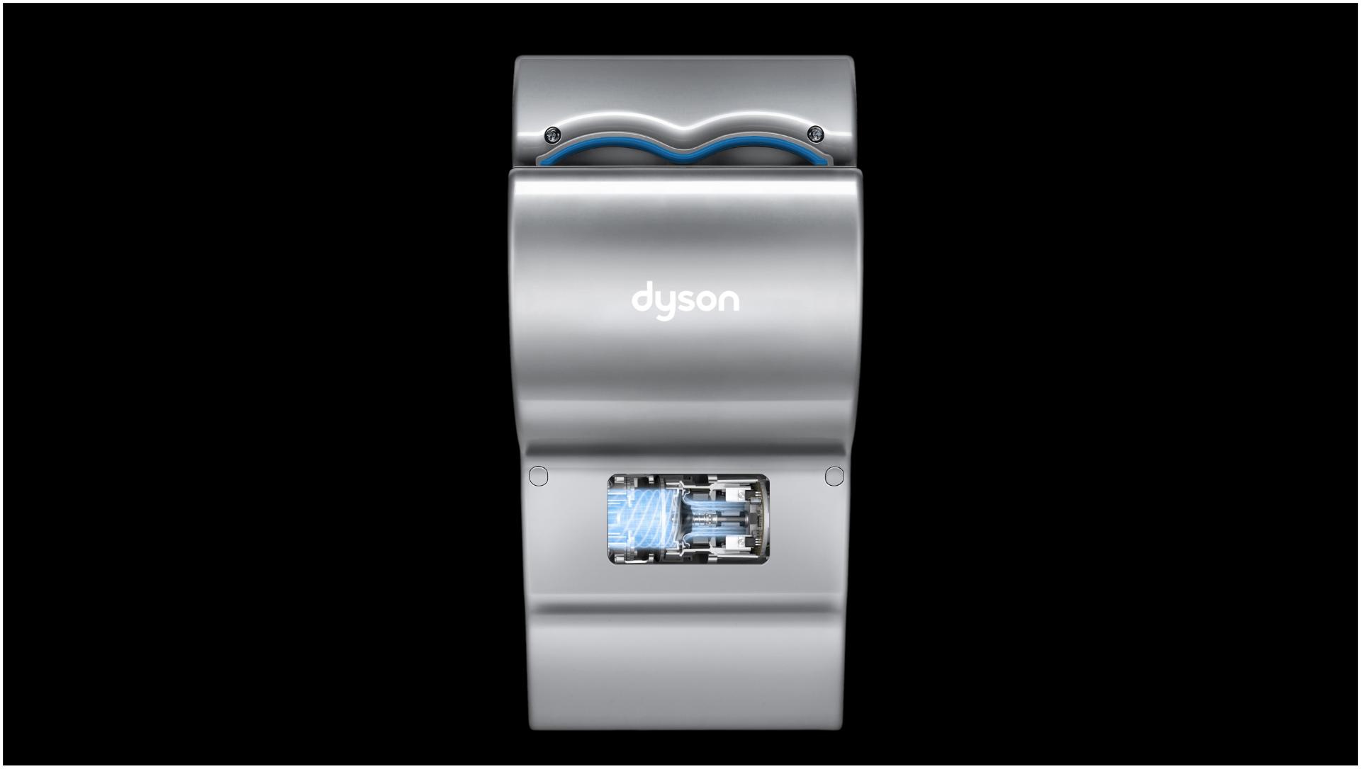 Dyson Airblade dB hand dryer with motor exposed