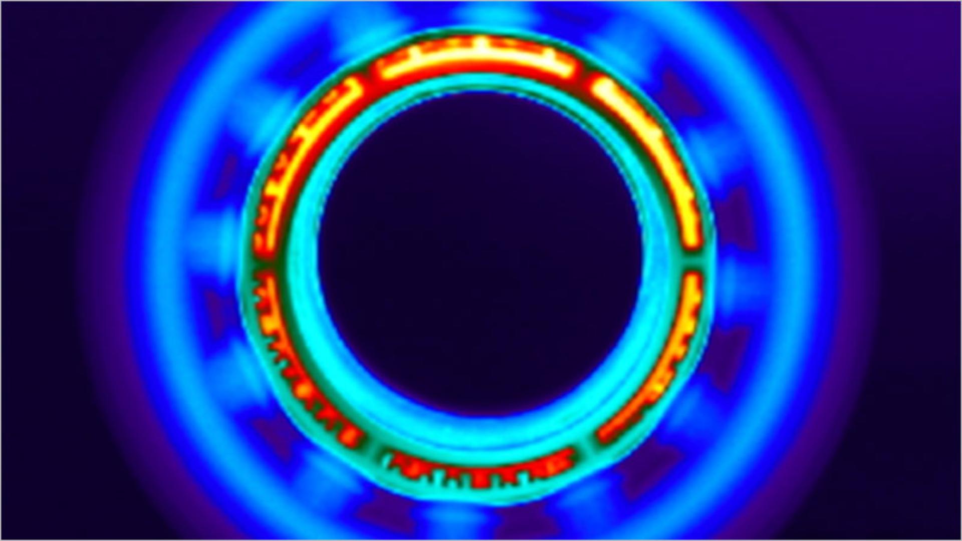 Thermal image of cooler airflow from the Genle air attachment