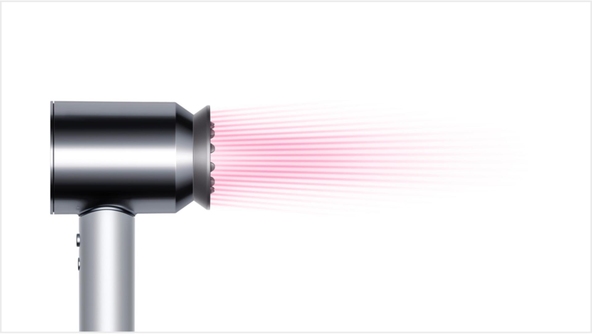 Gentle air attachment on the Dyson Supersonic™ professional hair dryer