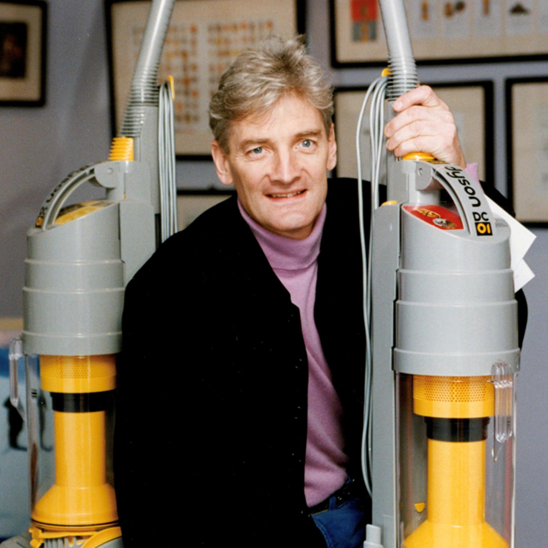 James Dyson photographed with DC01s in 1993