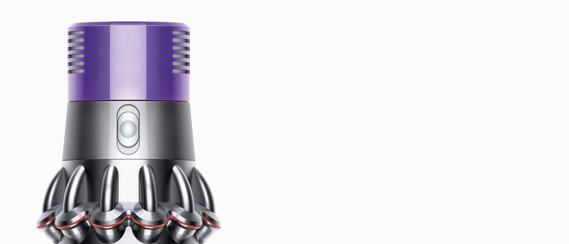 Close up of the three Dyson Cyclone V10 vacuum cleaner power modes